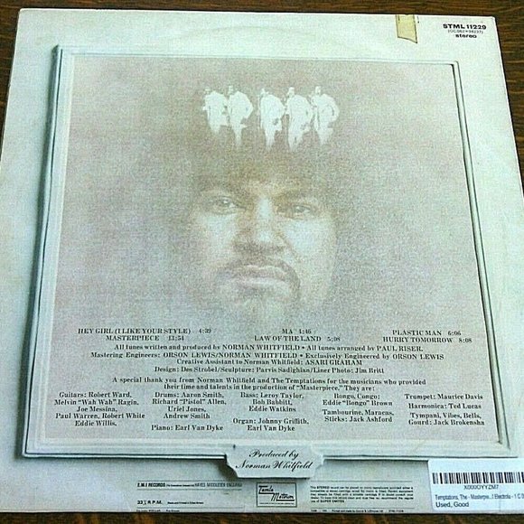 Vintage Vinyl LP THE TEMPTATIONS Masterpiece Tamla Motown Records Vinyl 1973 EMI - Picture 3 of 16